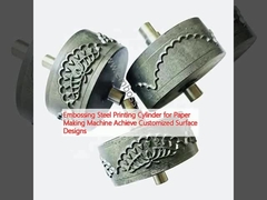 Embossing Steel Printing Cylinder for Paper Making Machine Mencapai Desain Permukaan yang Disesuaikan
