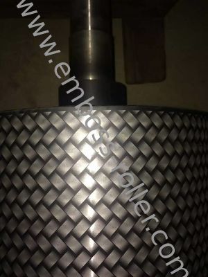 Laser mengukir embossing roller untuk kulit dan kain yang dipencet