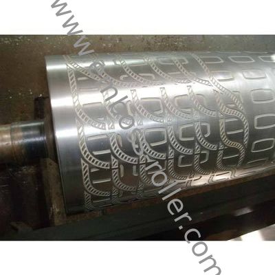 PVC Car Mat / Cushion Kulit Embossing Roller Dengan 45 # Seamless Pipe