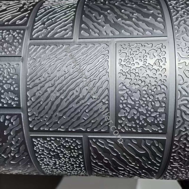Produksi dengan roller karet embossing yang diobati panas dan jenis pola embossed