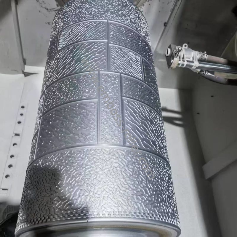 Kekerasan Permukaan HV1100/HRC62 Embossing Steel Roller awet dan tahan lama untuk pengiriman Metode Dengan Udara